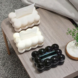 Caja de pañuelos con diseño de nube para sala de estar, mesa de café, dispensador de toallas, soporte de almacenamiento de papel de escritorio, Decoración de cocina, organizador de pañuelos para coche - Product Image 1
