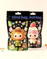Sachets mystères personnalisés imprimés, pochettes surprise à fond plat pour jouets d'enfants, récompenses, cadeaux, emballage personnalisé avec logo OEM, vente en gros