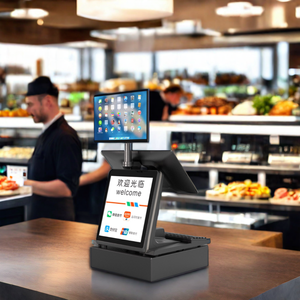 Bán buôn tùy chỉnh 15.6 kỹ thuật số inch màn hình cảm ứng tất cả trong một tùy chọn tiền mặt đăng ký truy cập hệ thống ngân hàng Windows POS - Product Image 4