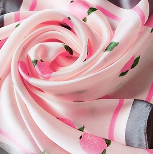 وشاح حريري ساتان مربع-وشاح حريري للنساء - Product Image 6