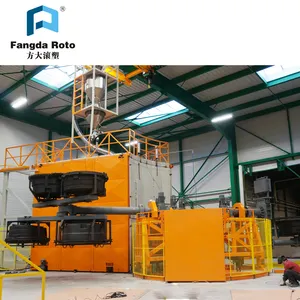 Crianças brincam equipamentos Playground ao ar livre fazendo máquina 4 braços forno Rotomolding máquina