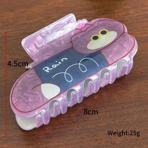 Pinza para el Cabello con Diseño de Perro de Dibujos Animados, Mediana, de Plástico, con Estampado de Animales, para Uso Diario - Product Image 2