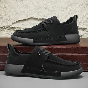 Zapatillas de Skateboard con Plataforma y Cordones Transpirables para Hombre, Nueva Tendencia Deportiva de Moda 2025, Primavera, Negras, Antideslizantes, Casuales - Product Image 6