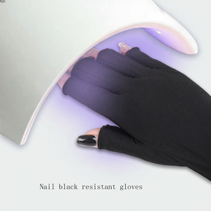 Gants de Nail Art demi-doigt personnalisés protection UV Gants de soin des mains <span class=keywords><strong>anti</strong></span>-<span class=keywords><strong>bronzage</strong></span> Type de beauté - Product Image 1
