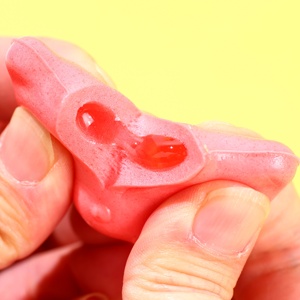 Vente en gros de bonbon gommeux grenouille fourré à la confiture bonbon mou chat fruité marque privée bonbon gommeux canard halal - Product Image 2