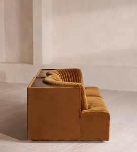 Sofá de tela de terciopelo de lujo ligero, juego de sofá para sala de estar, muebles, juego de sofá Modular de roble multifuncional moderno - Product Image 3