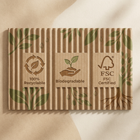 Caja de Cartón para Fruta Fresca Personalizada y Reciclable con MOQ Bajo, Caja de Fruta de Cartón Corrugado Certificado