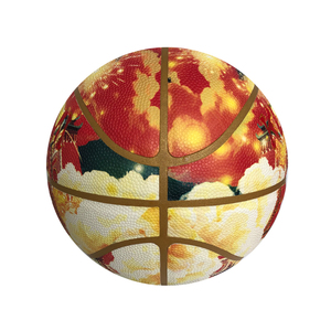 Motif imprimé personnalisé taille 7 rue fournisseurs promotionnels <span class=keywords><strong>basket</strong></span>-ball super fin en peau de bétail en Chine - Product Image 2