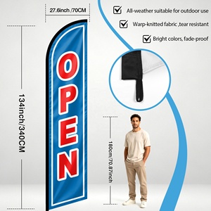 Bandera de Playa Publicitaria con Impresión Personalizada, Bandera de Pluma, Bandera Swooper, Letrero Publicitario para Exteriores, Pancarta Resistente al Viento - Product Image 4