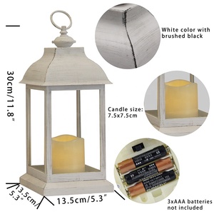Đám cưới giáng sinh Trắng nhựa chất lượng cao trang trí nến Holders LED <span class=keywords><strong>Lantern</strong></span> - Product Image 2
