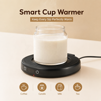 Mug Pintar Penghangat Otomatis untuk Dapur, Gadget Kamar Tidur, Mug Pengontrol Suhu, Ide Bisnis untuk Memulai Usaha, Set dengan Bantalan Penghangat