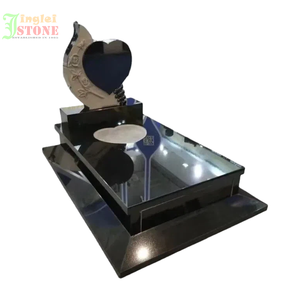 पत्थर संगमरमर काले स्मारक टोम्बस्टोन आउटडोर आधुनिक टोम्बस्टोन संगमरमर आयताकार ग्रेनाइट - Product Image 4