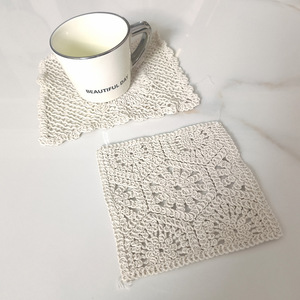 Hollow Coasters <b>Lace</b> Embroidered <b>Tablecloths</b> Heat-resistant table mats for dishes and bowls Decorative Accessories - Product Image 4