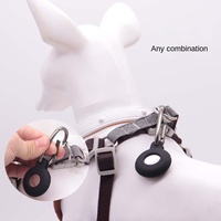 Étui de protection étanche en silicone souple pour Apple AirTag, housse anti-perte avec mousqueton porte-clés, support AirTag pour animaux de compagnie