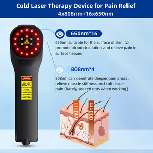 Zjzk 650nm 808nm mức thấp ánh sáng laser trị liệu ánh sáng đỏ lllt Laser lạnh cho vết thương đau con người vật nuôi chăm sóc sức khỏe - Product Image 3