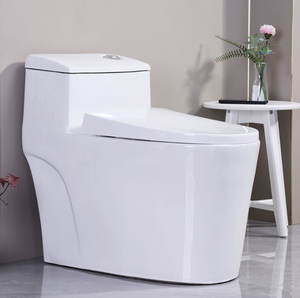 โถสุขภัณฑ์แบบชิ้นเดียว ระบบกดน้ำสองปุ่ม วัสดุเซรามิก คุณภาพสูง - Product Image 2