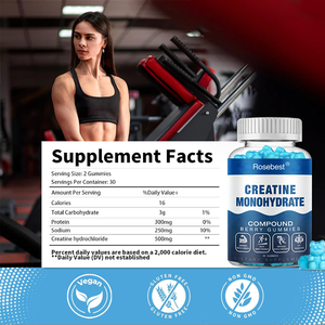 थोक कस्टम निजी लेबल 500 मिलीग्राम भालू 300 मिलीग्राम प्रोटीन के साथ मांसपेशियों की वृद्धि के लिए पूर्व कसरत क्रिएटिन मोनोहाइड्रेट गुम्मीज़ - Product Image 5