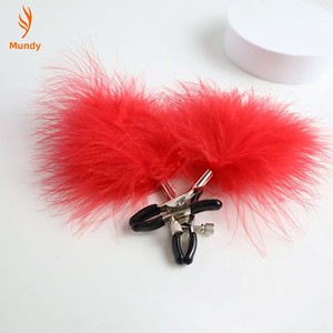 Giocattoli Sessuali per Adulti, Clip per Seno con Piume Sexy, Morsetti per Capezzoli a Quadrifoglio, Accessori per Bondage per <span class=keywords><strong>Intimità</strong></span> - Product Image 6