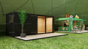 Contenedor de Envío Personalizado de 20 pies con Estructura de Acero Galvanizado, Quiosco de Comida, Cafetería Móvil Prefabricada, <span class=keywords><strong>Tienda</strong></span> de Helados Portátil Moderna - Product Image 5