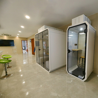 Cabine de bureau téléphonique insonorisée portable moderne préfabriquée de petite taille – Modèles de cabines de bureau
