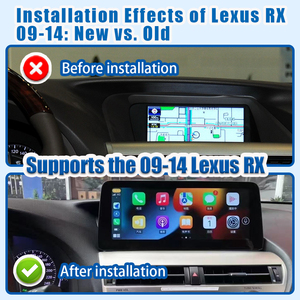 8 + 256G <span class=keywords><strong>Android</strong></span> 13 Radio de coche navegación GPS reproductor de vídeo Multimedia CarPlay para Lexus RX 2009-2014 incluye USB para REPRODUCTOR DE DVD - Product Image 4