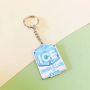 Custom החברה קידום מכירות לוגו רך קשה אמייל אבץ סגסוגת מתכת Keychain מתכת מזכרות מחזיקי מפתחות מותאמים אישית בסין