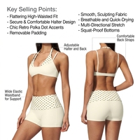 Vêtements de sport pour femme, ensemble deux pièces léger avec soutien-gorge et short à taille haute pliable, nouvelle collection été 2026
