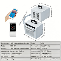 Climatiseur mobile sans perçage, sans installation, portable, pour maison et hôtel, avec télécommande, refroidissement rapide, mini, économe en énergie