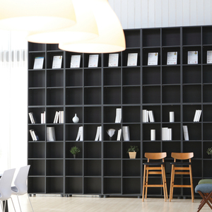 Hàn Quốc t dsel 4-kệ kệ sách Heavy-Duty kim loại khung anti-dọc Kệ thiết kế bền cho nhà văn phòng phong cách hiện đại làm bằng Hàn Quốc - Product Image 3