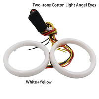 Anillos de Halo de Algodón de 60-120 mm, Luces de Circulación Diurna LED de Doble Color, 12 V, 11 W, Sin Errores, para Modelos E39, E46, E90