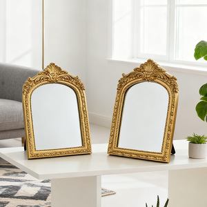 <span class=keywords><strong>Cornice</strong></span> Fotografica Classica ed Elegante in Stile Corte <span class=keywords><strong>con</strong></span> Specchio e <span class=keywords><strong>Cornice</strong></span> in Resina - Product Image 2