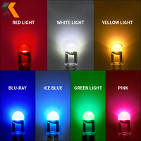 Lampe de voiture LED COB entièrement transparente en acrylique 194 Largeur T10 Ampoule pour plaque d'immatriculation et éclairage intérieur 1W 6000K