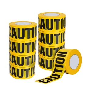 MANCAI Custom Danger Caution Tape Print Traffic Barrier Barricade Non Adhesive Pe Caution Warning Tape