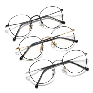 Venta al por mayor patrón sólido redondo metal fotocromático anteojos marcos luz azul bloqueo <span class=keywords><strong>miopía</strong></span> óptica - Product Image 2