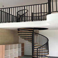 Escalier en colimaçon en acier inoxydable au design moderne, installation DIY, sûr, vente chaude, intérieur pour appartements, villas, maisons