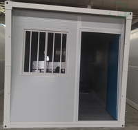 Contenedor Oficina Plegable de 20 pies, Panel Sándwich Prefabricado, Casa Móvil Plegable, Dormitorio, Casa Contenedor para Campo Petrolero