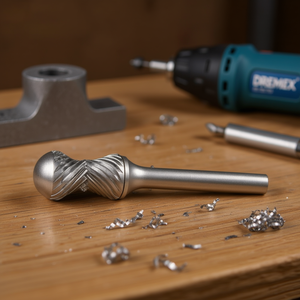 Fresa Rotativa de Cabeza Redonda Ttake Ab8900r, Diámetro de 12.7 mm, Longitud de 25 mm, Corte Z2, para Metal, Madera y Plástico - Product Image 3