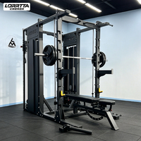 Machine Smith tout-en-un, Power Cage, Functional Trainer, Power Rack pour équipement de musculation de salle de sport commerciale