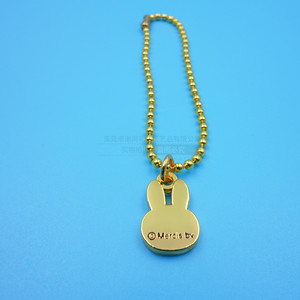 Cartoon <b>Rabbit</b> Charm Gold Metal Pendant Unisex Everyday Wear <b>Gift</b> Accessory - Product Image 3
