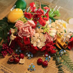 Bouquet de blocs de construction Jaki, ornement floral 3D, cadeau DIY pour filles de 5 à 7 ans, 50 à 100 pièces - Product Image 2