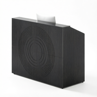 Comptoir de réception moderne en bois avec comptoir convertible, mobilier de bureau pour hôpitaux et hôtels, comptoir de bar et caisse enregistreuse
