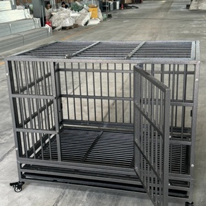 <span class=keywords><strong>Cages</strong></span> pour chiens intelligentes de grande taille et robustes, tubes carrés, enclos d'exercice, design moderne solide, plateau en plastique, 37 pouces/43 pouces/48 pouces/54 pouces - Product Image 4