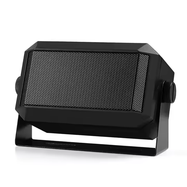 TSA6203 Car Radio Intercom External Speaker Amplifier 3.5mm Plug Rectangular 3.5mm Plug Speaker for Ham Radio CB Microphones