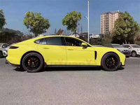 Pour Porsche Panamera 971 (2017-2019) – Kit carrosserie en fibre de carbone : extensions de bas de caisse, bord de pare-chocs avant, aileron arrière, diffuseur arrière