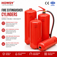 Cylindre en acier ISO:9001 1mm 1.5mm ST12 1kg 2kg 3kg 4kg 6kg pour extincteur à poudre avec anneau de pied, réservoir vide pour usine