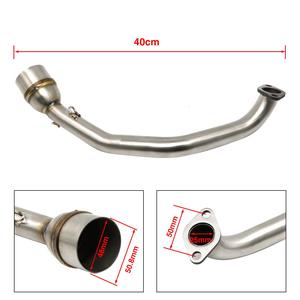 Gy6 निकास पाइप फ्रंट लिंक हेडर पाइप <span class=keywords><strong>150cc</strong></span> मोटरसाइकिल निकास संशोधन स्टेनलेस स्टील 51 मिमी एस्केप ट्यूब - Product Image 2