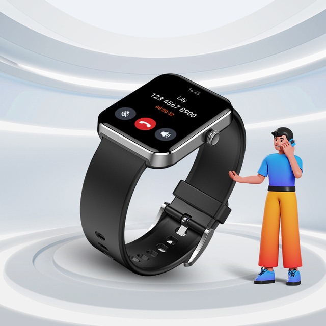 Mens Luxury Smart Watch G06 with Heart Rate Blood Oxygen Monitoring Sports Screen Watch