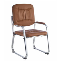 Chaise de bureau exécutive contemporaine en cuir à dossier haut avec fonction extensible, structure en acier inoxydable, design ergonomique confortable