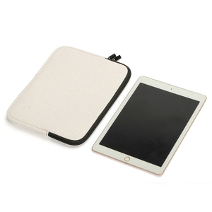 工厂优质基材亚麻氯丁橡胶笔记本电脑保护套 10 13 15 英寸空白热升华笔记本电脑包 - Product Image 3