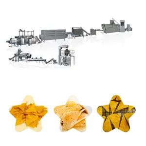full automatic Snacks tortilla doritos corn chips making extruder machinery for production line